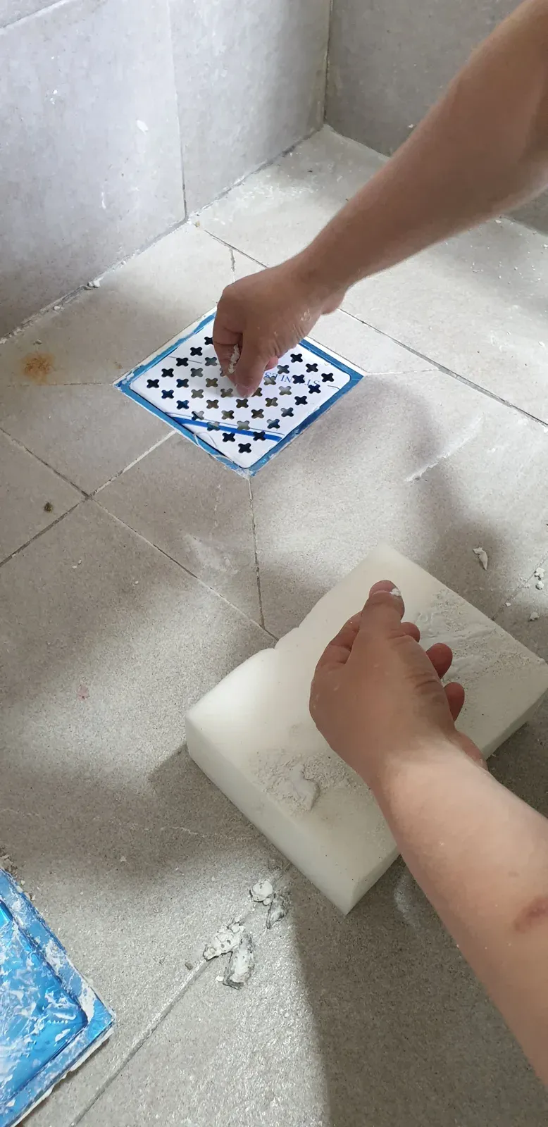 새 덮개 자리 맞추기