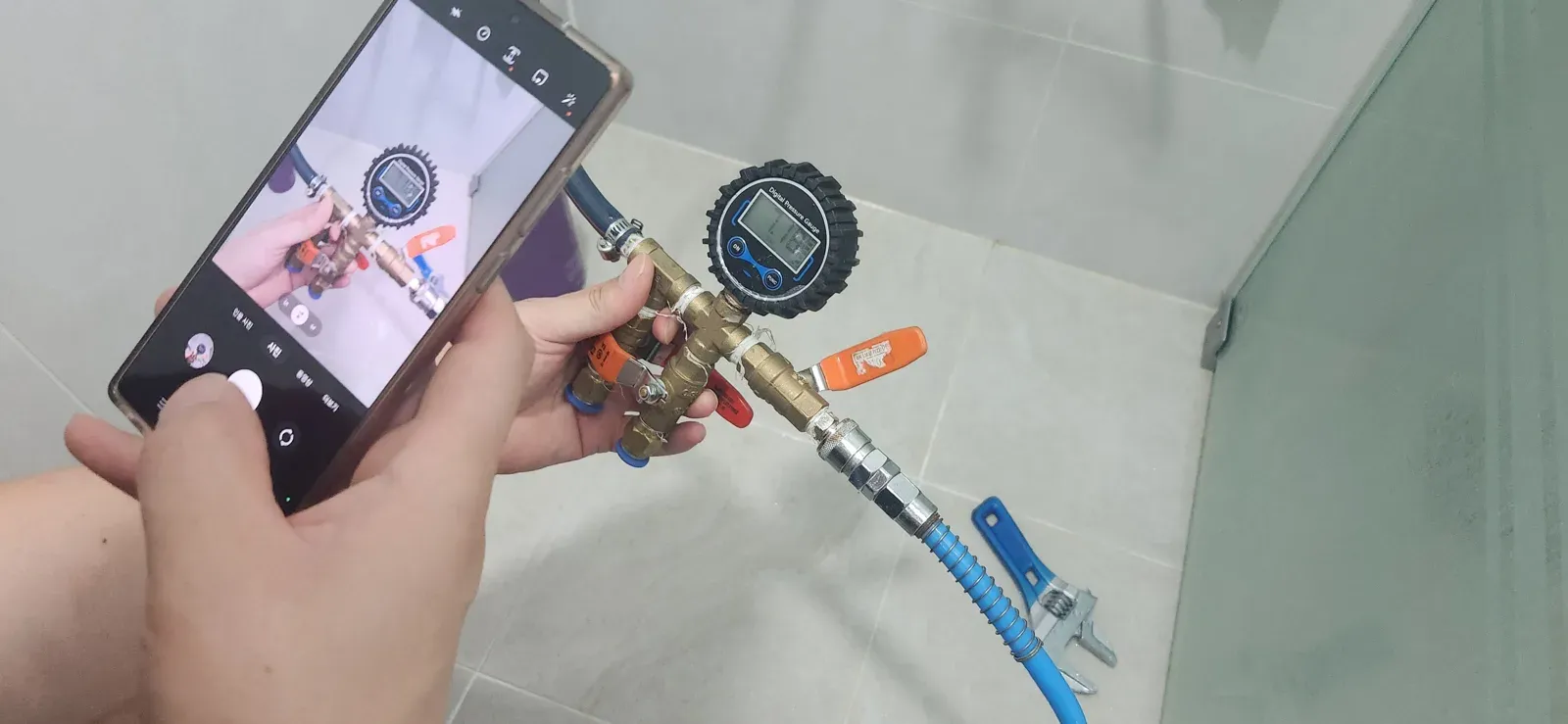 압력계 수치 기록