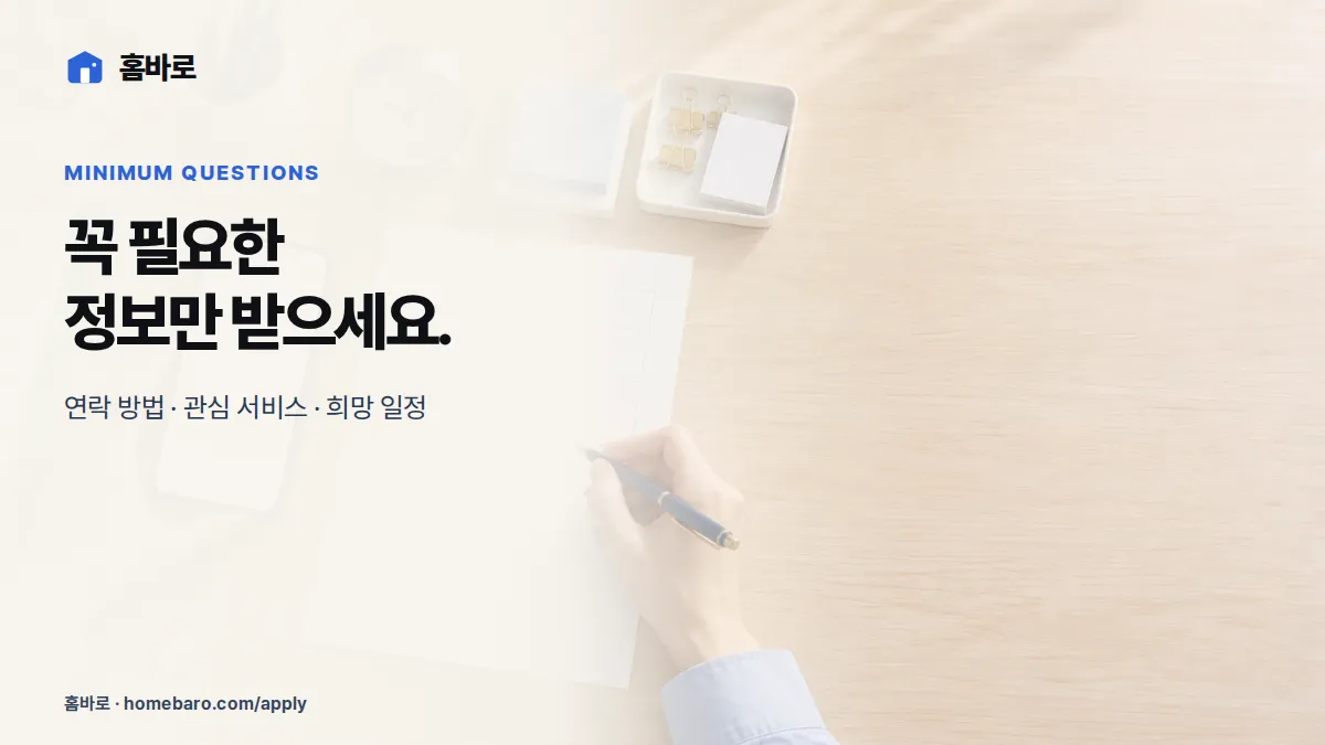 첫 문의에 필요한 정보를 빈 양식으로 정리하는 과정